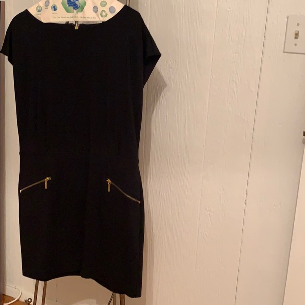 LBD with gold zipper